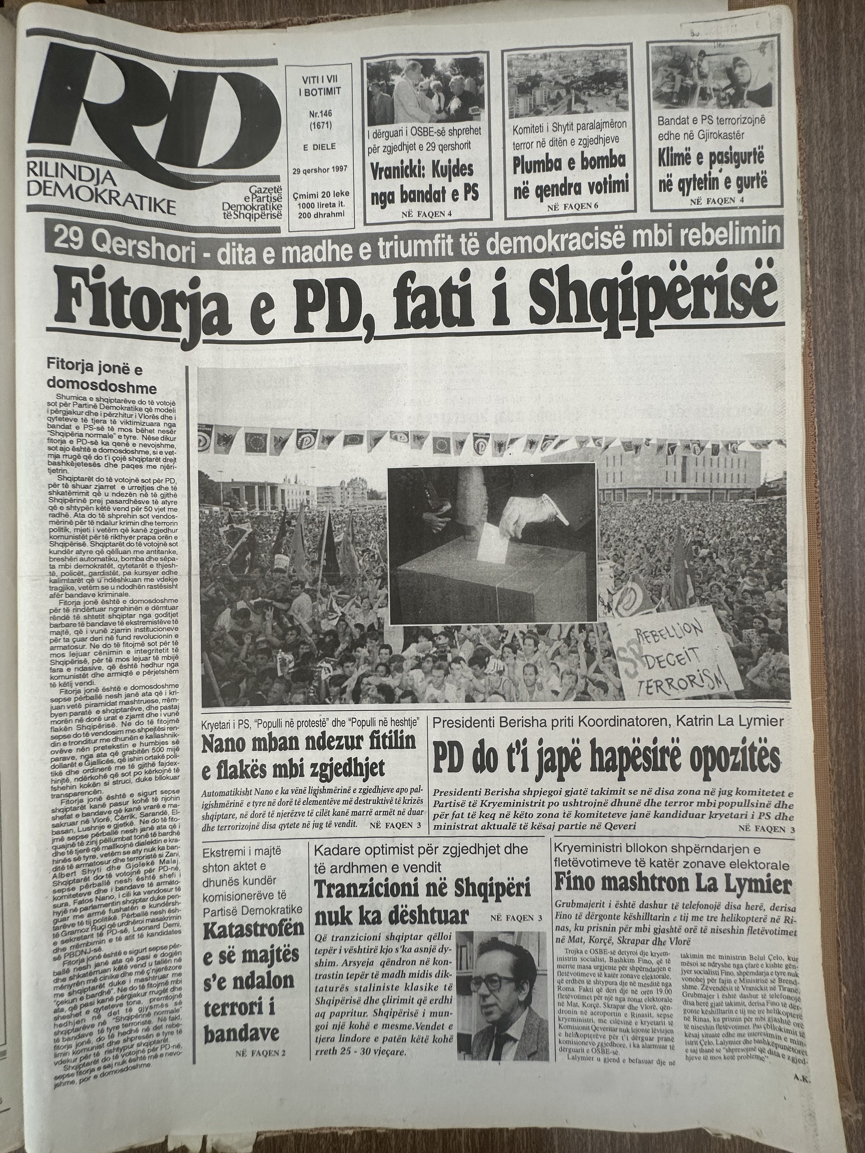Rilindja Demokratike 1997-06-29
